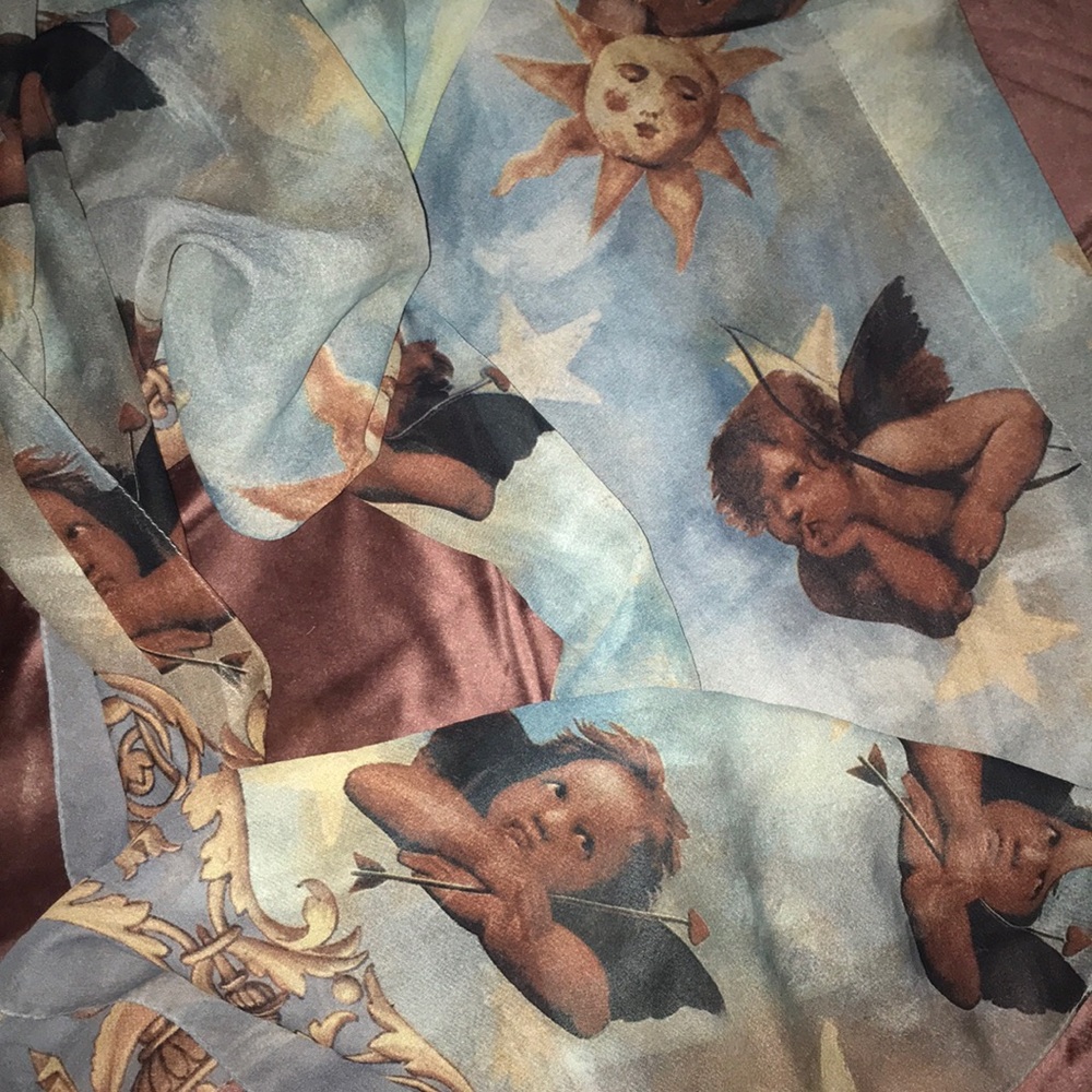 Celestial Cherub Silk Scarf 👼